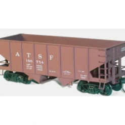 Accurail 8014 HO ATSF 55-Ton USRA Twin Hopper Kit (Set of 3) - Model Train Junction: Quality Parts and Art Supplies