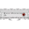 Accurail, 2206, HO Scale, 40' ACF 2-Bay Covered Hopper Kit, Northern Pacific #75029, (HO Scale Kit) - Model Train Junction: Quality Parts and Art Supplies