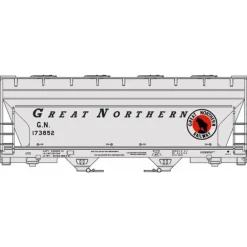 Accurail, 2206, HO Scale, 40' ACF 2-Bay Covered Hopper Kit, Northern Pacific #75029, (HO Scale Kit) - Model Train Junction: Quality Parts and Art Supplies