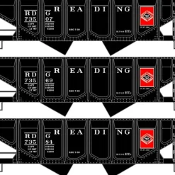 Accurail, HO Scale, 2881, Panel-Side Twin Hopper Kits, Reading (3-Pack) Kit - Model Train Junction: Quality Parts and Art Supplies