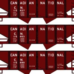 Accurail, HO Scale, 8145, Twin Hopper Car Kit, Canadian National - ( 3 Pack), Kit - Model Train Junction: Quality Parts and Art Supplies