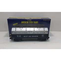 American Flyer 6-48554 S Scale Bethlehem Steel Gondola w/Coil Covers - Model Train Junction: Quality Parts and Art Supplies