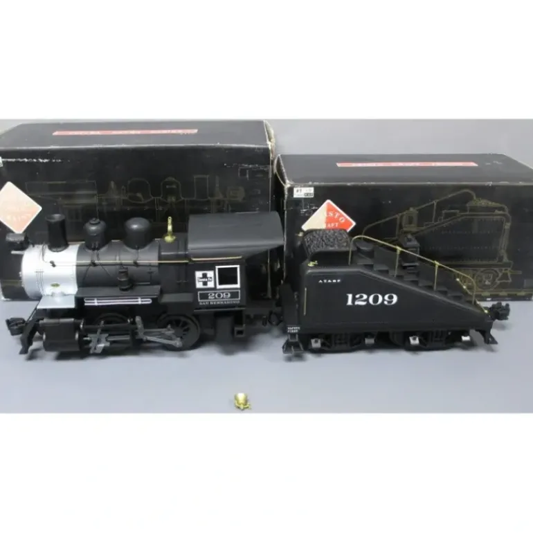 Aristo-Craft 21309 AT&SF 0-4-0 Switcher & Tender with Smoke & Sound - Model Train Junction: Quality Parts and Art Supplies