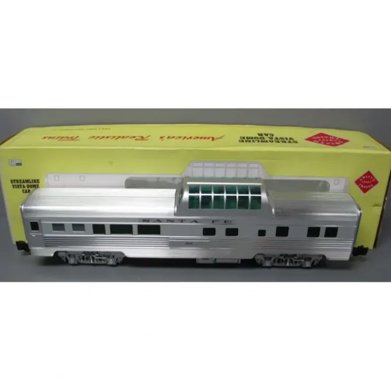 Aristo-Craft 32605 G Santa Fe Streamlined Vista Dome Car #504 (Metal Wheels) - Model Train Junction: Quality Parts and Art Supplies