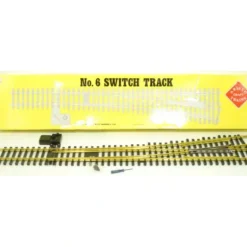Aristo-Craft 30340 G Scale # 6 Brass Left Hand Manual Switch Turnout - Model Train Junction: Quality Parts and Art Supplies