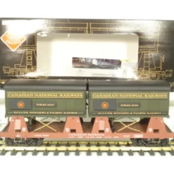 Aristo-Craft 46510 G Scale Canadian National Piggyback Flatcar w/2 Trailers - Model Train Junction: Quality Parts and Art Supplies