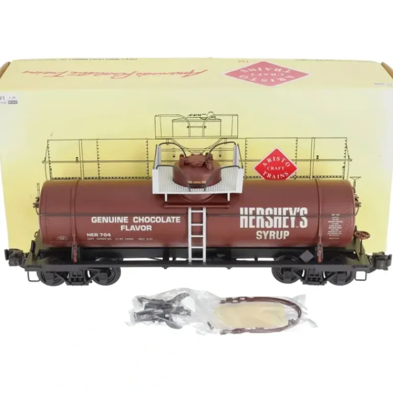 Aristo-Craft 41330 G Scale Hershey Syrup Single Dome Tank Car - Model Train Junction: Quality Parts and Art Supplies