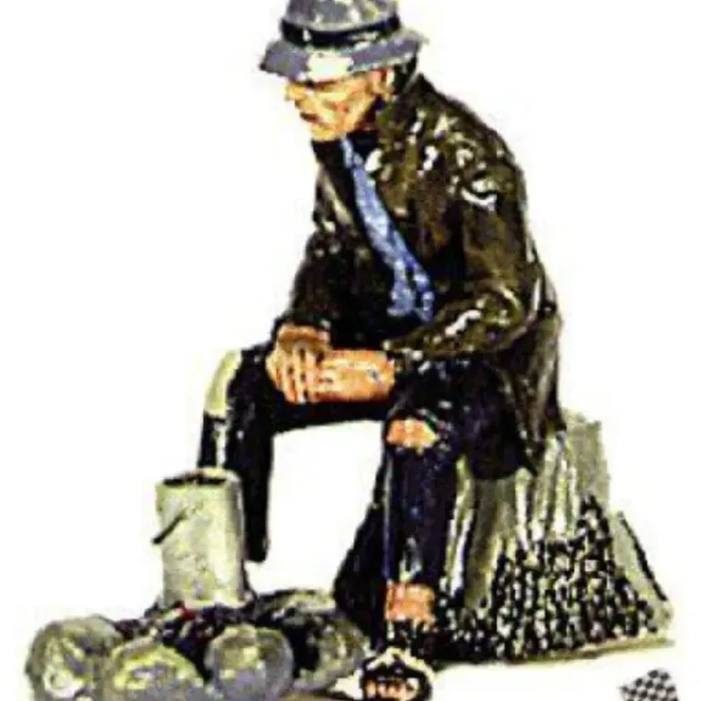 Aristo-Craft 60028 Hobo Seated on Tree Stump Figure - Model Train Junction: Quality Parts and Art Supplies