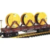 Aristo-Craft 86407 WP&Y Flatcar w/Reel - Model Train Junction: Quality Parts and Art Supplies