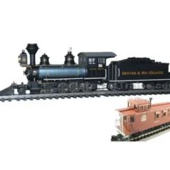 Aristo-Craft 80202C D&RGW C-16 Steam Loco. w/ Caboose - Model Train Junction: Quality Parts and Art Supplies