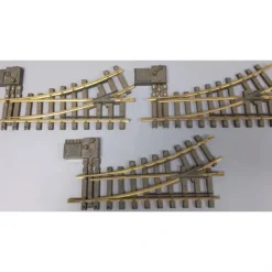 Aristo-Craft G Scale Euro Brass Left Hand Manual Switch Turnouts (3) - Model Train Junction: Quality Parts and Art Supplies