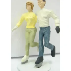 Arttista 1394 Couple Ice Skating Pewter Figures - Model Train Junction: Quality Parts and Art Supplies