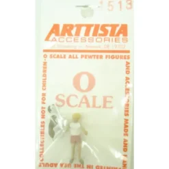 Arttista 1513 Girl with Dog Minding Stand - Model Train Junction: Quality Parts and Art Supplies