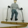 Arttista 1397 Man Skiing Pewter Figure - Model Train Junction: Quality Parts and Art Supplies
