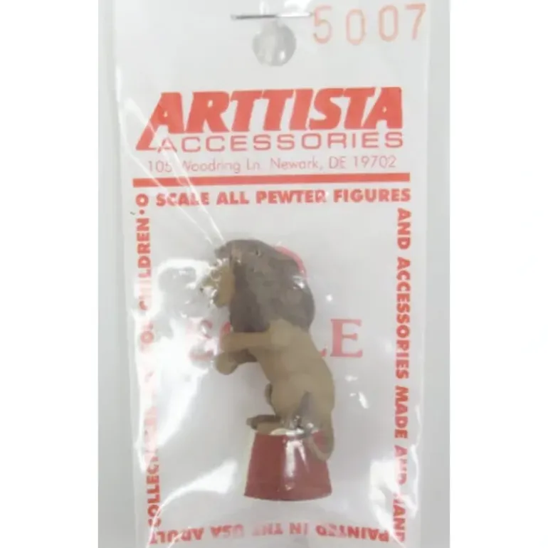 Arttista 5007 O Pewter Circus Lion Figure - Model Train Junction: Quality Parts and Art Supplies
