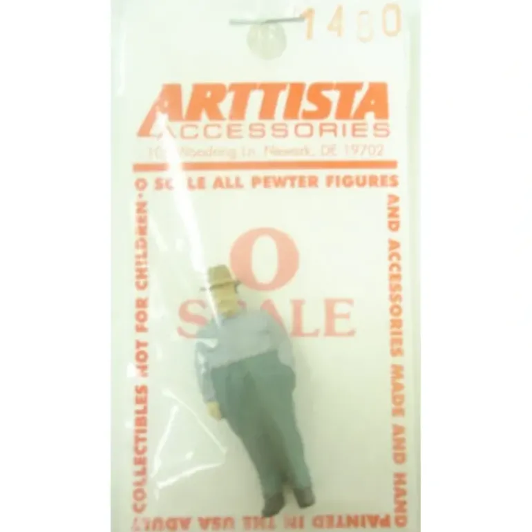 Arttista 1480 O Railroad Freight Agent Pewter Figure Hand Painted - Model Train Junction: Quality Parts and Art Supplies