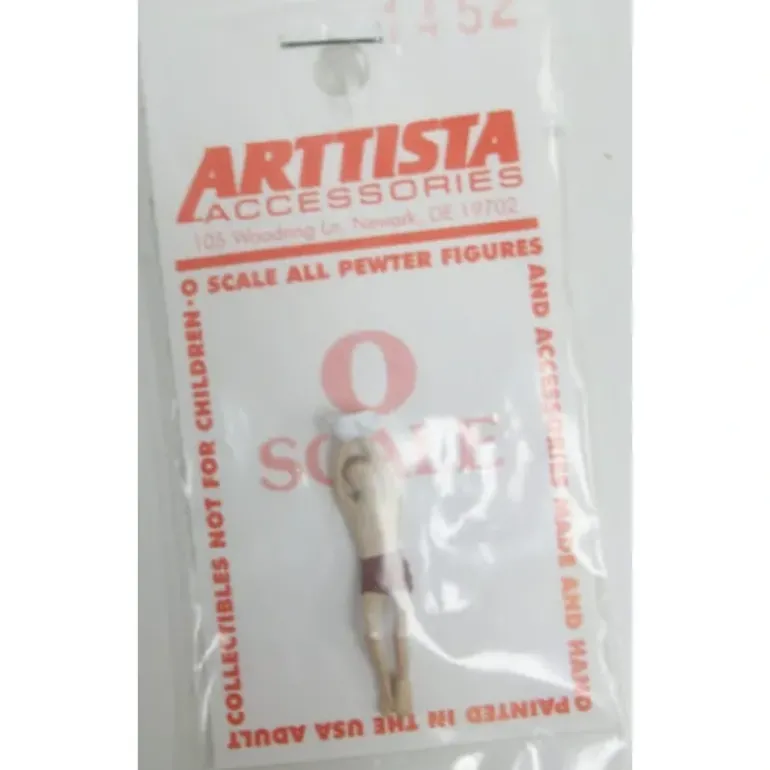 Arttista 1452 O Scale Diving Boy Entering Water Pewter Figure - Model Train Junction: Quality Parts and Art Supplies
