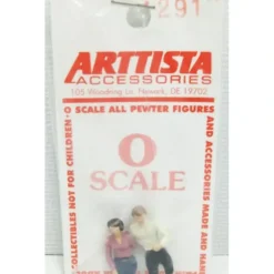 Arttista 1291 O Scale Driving Couple Pewter Figure - Model Train Junction: Quality Parts and Art Supplies