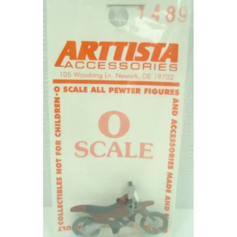 Arttista 1489 O Scale Pewter Dirt Bike - Model Train Junction: Quality Parts and Art Supplies