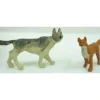 Arttista 1350 Pewter Fox and Wolf Pewter Figures - Model Train Junction: Quality Parts and Art Supplies