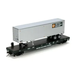 Athearn 72476 BCR 50' Flat with 40' Trailer #1 - Model Train Junction: Quality Parts and Art Supplies