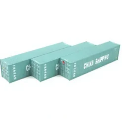 Athearn 2831 China Shipping 40' Container 3-Pack - Model Train Junction: Quality Parts and Art Supplies
