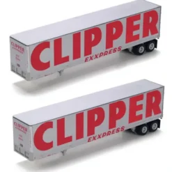 Athearn 73365 Clipper 45' Fruehauf Z-Van Trailer #1 (2) - Model Train Junction: Quality Parts and Art Supplies