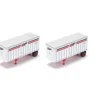 Athearn 91011 Consolidated Freightways 28' Wedge Trailer Version 1 #2 (Set of 2) - Model Train Junction: Quality Parts and Art Supplies