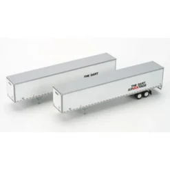 Athearn 28402 Dart Advantage 53' Wabash Duraplate Trailers #2 (Pack of 2) - Model Train Junction: Quality Parts and Art Supplies