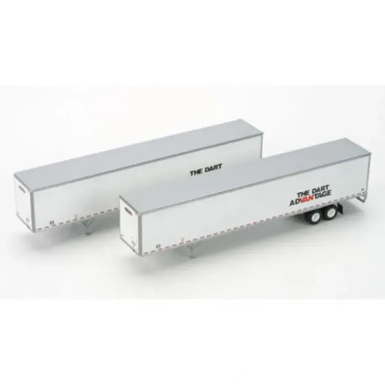Athearn 28402 Dart Advantage 53' Wabash Duraplate Trailers #2 (Pack of 2) - Model Train Junction: Quality Parts and Art Supplies
