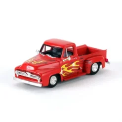Athearn 26467 HO 1955 Ford F-100 Pickup Red/Flames - Model Train Junction: Quality Parts and Art Supplies