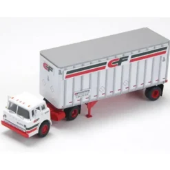 Athearn 91007 HO CF Ford C Truck w/28' Exterior Post Trailer - Model Train Junction: Quality Parts and Art Supplies