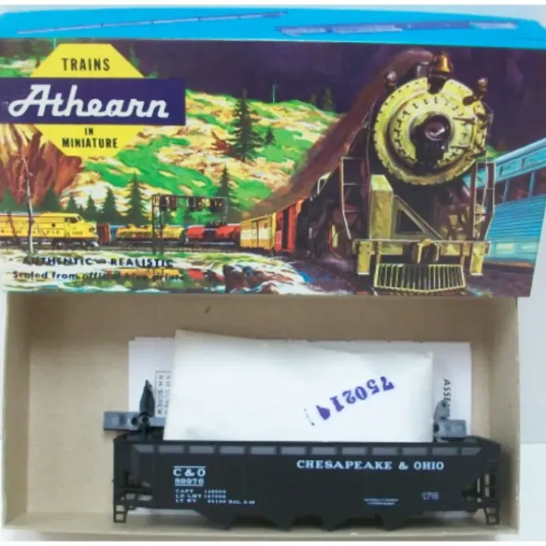 Athearn 1936 HO Chesapeake and Ohio 40' HO Open-Top Quad Hopper Kit - Model Train Junction: Quality Parts and Art Supplies
