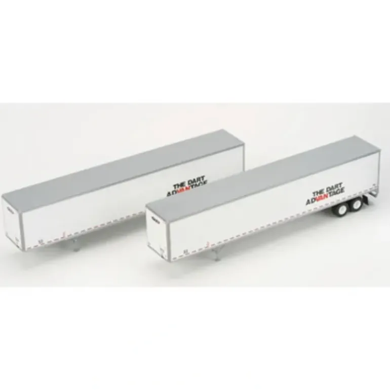 Athearn 28401 HO Dart Advantage 53' Wabash Duraplate Trailers #1 (Set of 2) - Model Train Junction: Quality Parts and Art Supplies