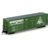 Athearn 69037 HO Evergreen Freight Car Corp. 50' PC&F Plug Door Box Car #3868 - Model Train Junction: Quality Parts and Art Supplies