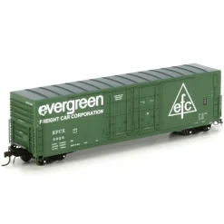 Athearn 69035 HO Evergreen Freight Car Corp. 50' PC&F Plug Door Box Car #3025 - Model Train Junction: Quality Parts and Art Supplies