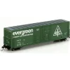 Athearn 69039 HO Evergreen Freight Car Corp 50' PC&F Plug Door Box Car #3549 - Model Train Junction: Quality Parts and Art Supplies