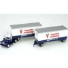 Athearn 93149 HO Imperial Roadways Mack R Tractor W/2-28' Wedge Trailers - Model Train Junction: Quality Parts and Art Supplies