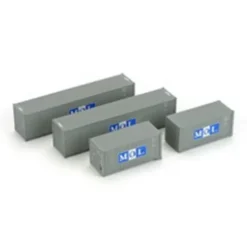 Athearn 27897 HO MOL Ready To Roll 20' & 40' Containers (Set of 3) - Model Train Junction: Quality Parts and Art Supplies