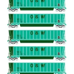 Athearn 94932 HO RTR Bathtub Gondola w/Load, O&W #6 (5) - Model Train Junction: Quality Parts and Art Supplies