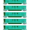 Athearn 94931 HO RTR Bathtub Gondola w/Load, O&W #5 (5) - Model Train Junction: Quality Parts and Art Supplies