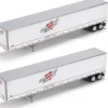 Athearn 28417 HO RTR Heartland Express 53'' Wabash Duraplate Trailers(Set of 2) - Model Train Junction: Quality Parts and Art Supplies