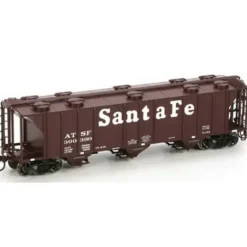 Athearn 89044 HO Santa Fe PS-2 2893 Covered Hopper #300390 - Ready to Run - Model Train Junction: Quality Parts and Art Supplies