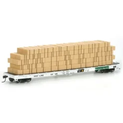 Athearn 81943 HO Scale Soo Line 60' Flat Car w/Lumber Load #5509 - Model Train Junction: Quality Parts and Art Supplies