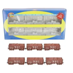 Athearn 94945 HO Scale Southern Pacific 26' Low Side Ore Cars (6-Car Set) - Model Train Junction: Quality Parts and Art Supplies