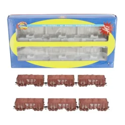 Athearn 94943 HO Scale Southern Pacific 26' Lo-Sided Ore Cars 6-Pack - Model Train Junction: Quality Parts and Art Supplies