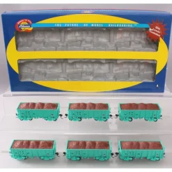 Athearn 94948 HO Scale Union Pacific 26' Lo-Side Ore Car Pack (6-Car Set) - Model Train Junction: Quality Parts and Art Supplies