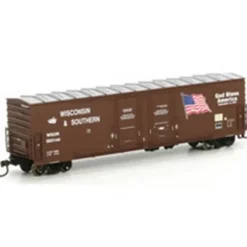 Athearn 96923 HO Scale WSOR/Bless America RTR 50' Double Door Plug Boxbar - Model Train Junction: Quality Parts and Art Supplies