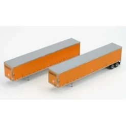 Athearn 28405 HO Schneider 53' Wabash Duraplate Trailers #1 (Set of 2) - Model Train Junction: Quality Parts and Art Supplies