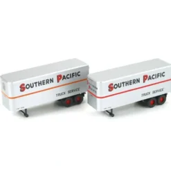 Athearn 92487 HO Southern Pacific 25' Trailers (Set of 2) - Model Train Junction: Quality Parts and Art Supplies